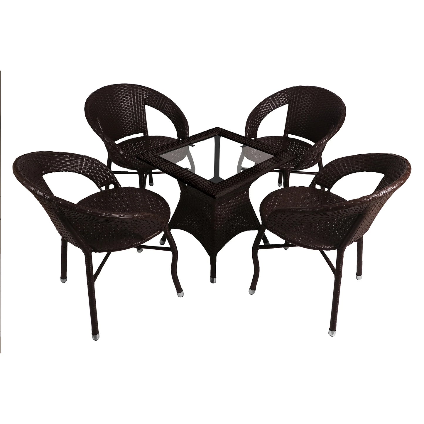 Frias Outdoor Patio Set| Durable Garden Furniture-4 Chairs + 1 Table