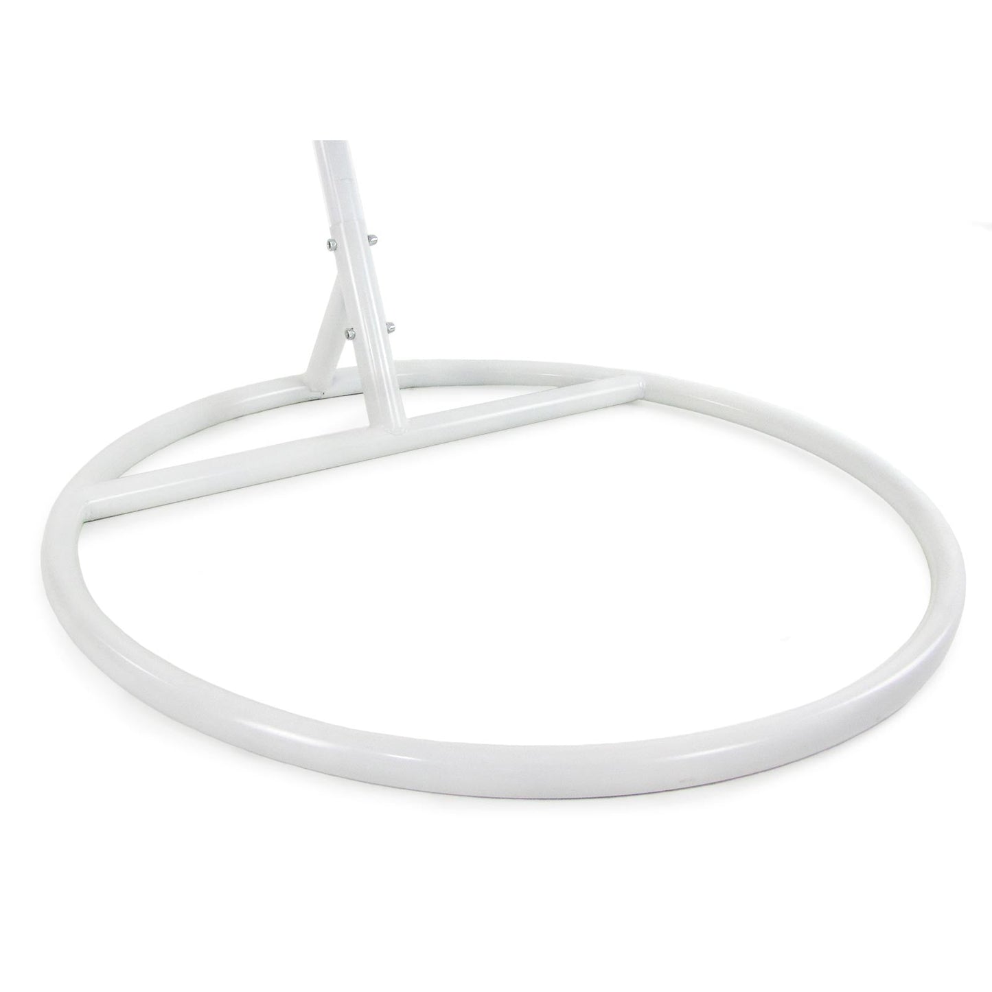 Pierce Single Seater Hanging Swing| With Stand For Outdoor (White)