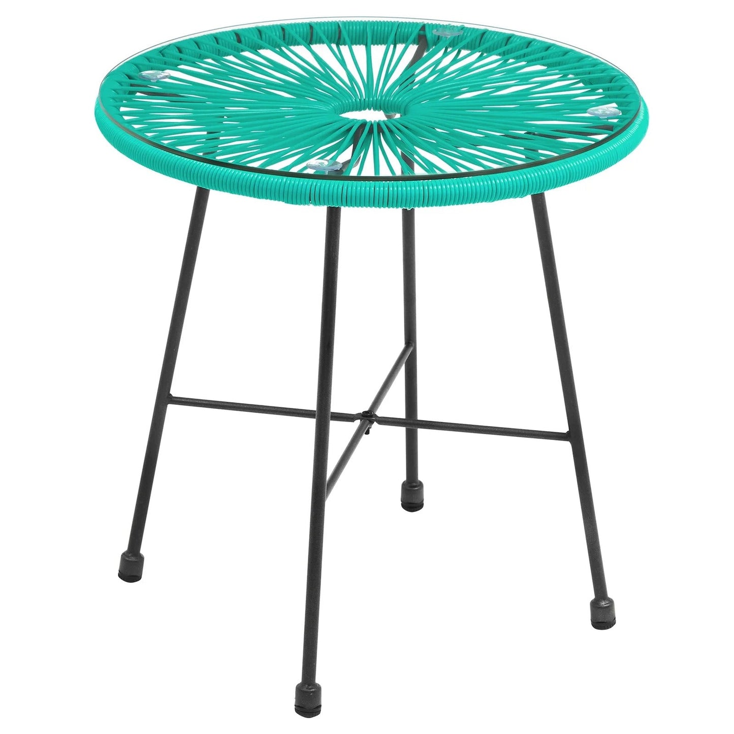 Marcela Outdoor Patio Set| Durable Garden Furniture-2 Chairs + 1 Table Blue