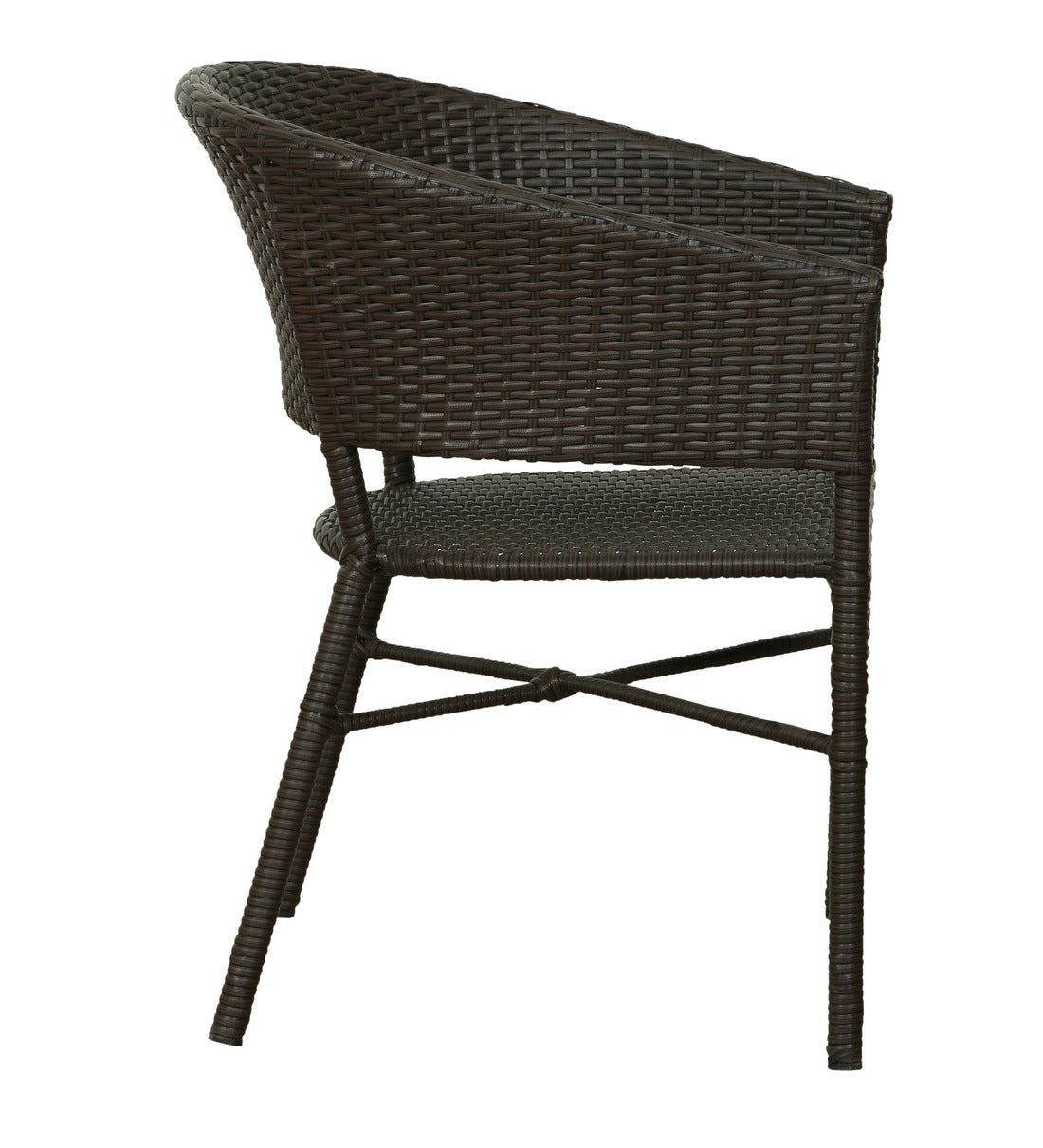 Yepes Outdoor Patio Set| Durable Garden Furniture-2 Chairs + 1 Table Brown