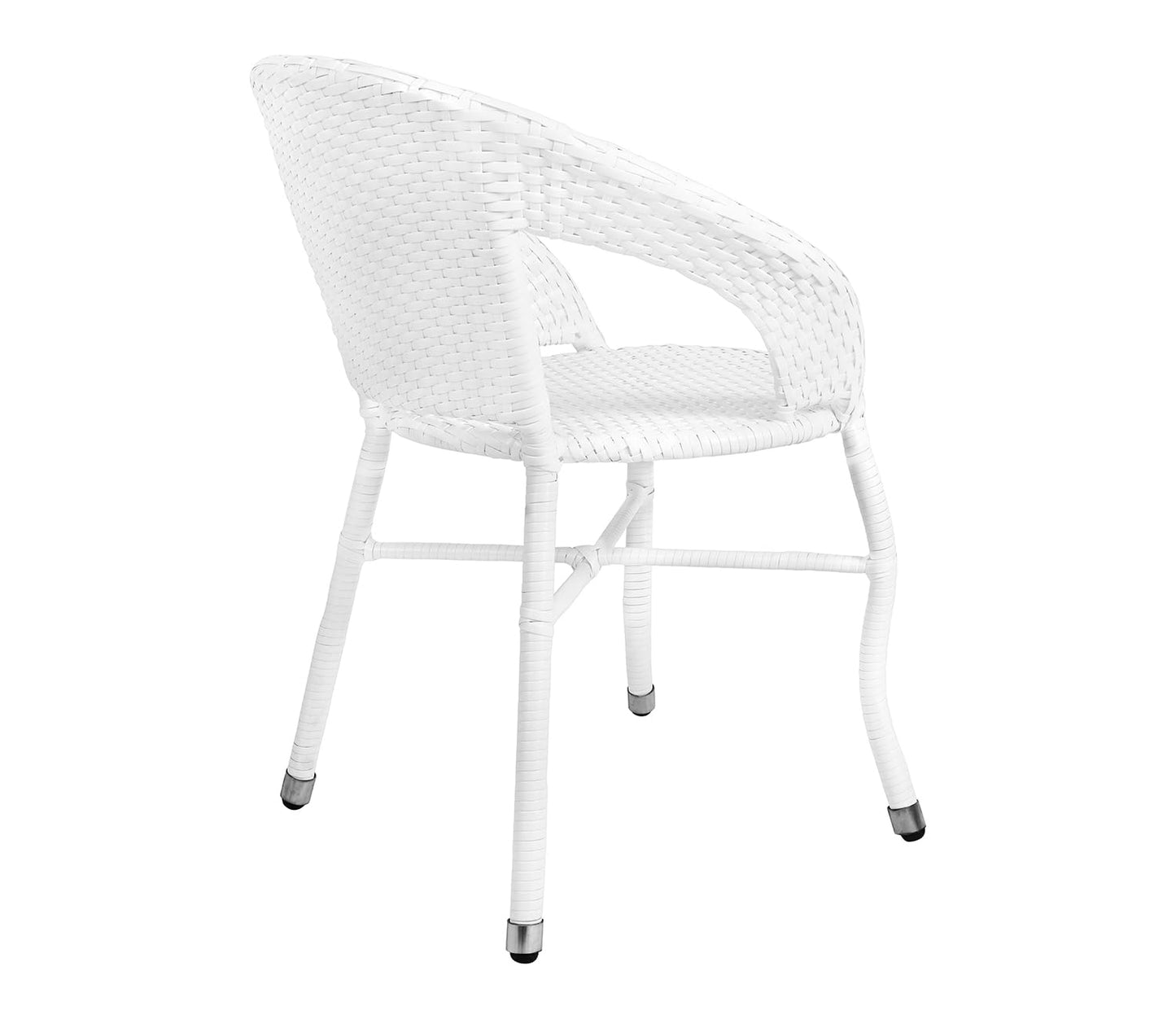 Orbe Outdoor Patio Set| Durable Garden Furniture-2 Chairs + 1 Table White