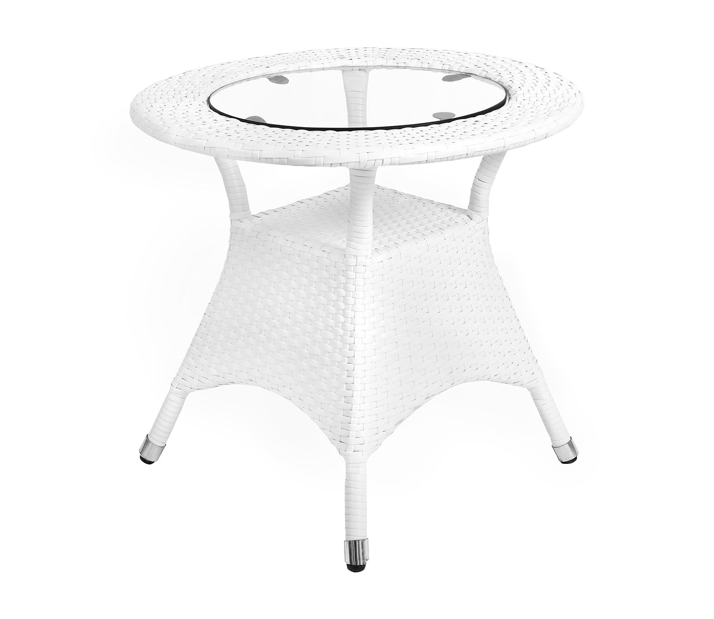 Orbe Outdoor Patio Set| Durable Garden Furniture-2 Chairs + 1 Table White