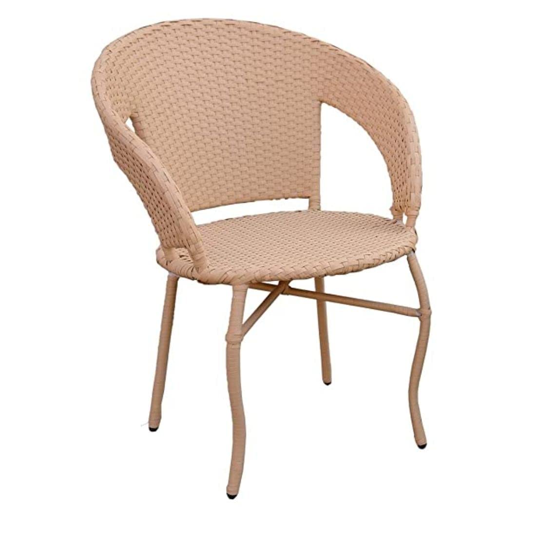 Baena Outdoor Patio Set| Durable Garden Furniture-4 Chairs + 1 Table Light Brown