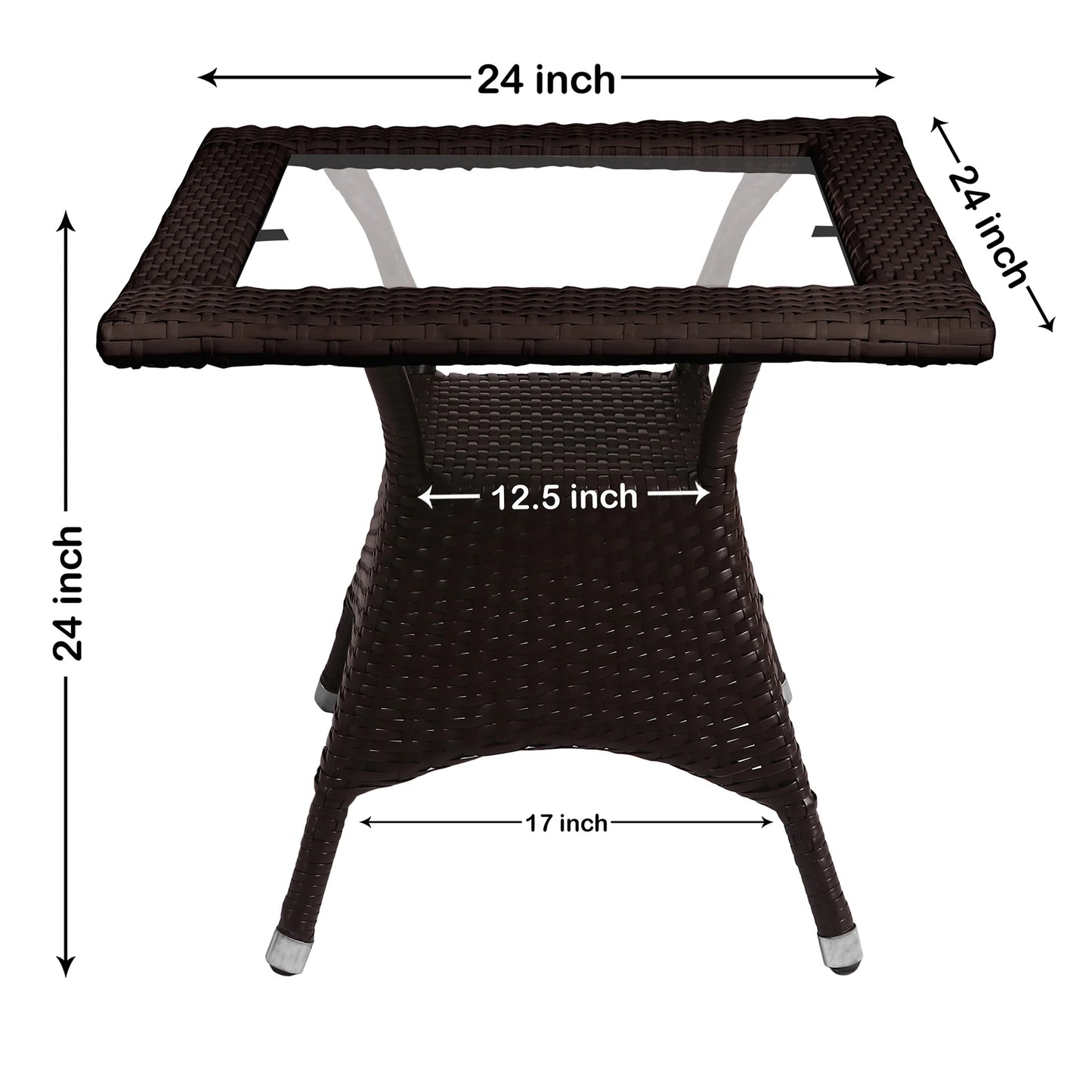 Frias Outdoor Patio Set| Durable Garden Furniture-4 Chairs + 1 Table