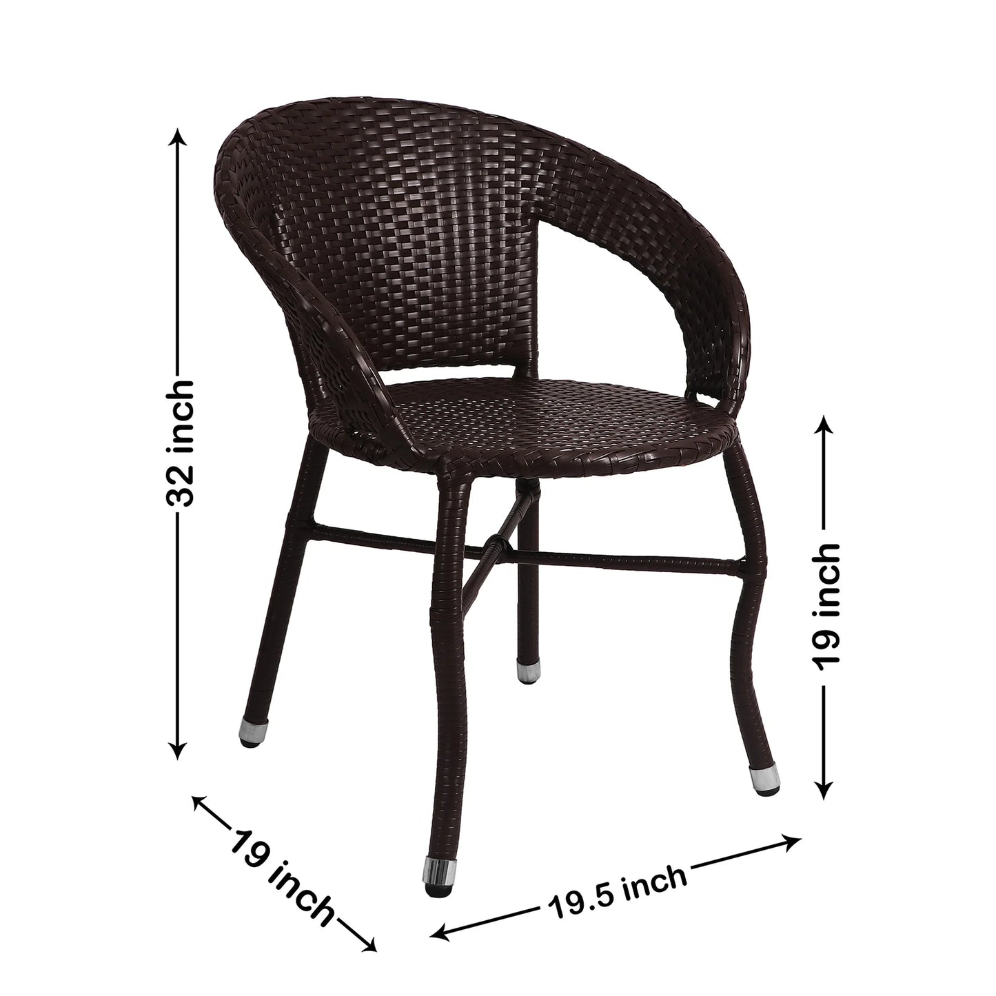 Frias Outdoor Patio Set| Durable Garden Furniture-4 Chairs + 1 Table
