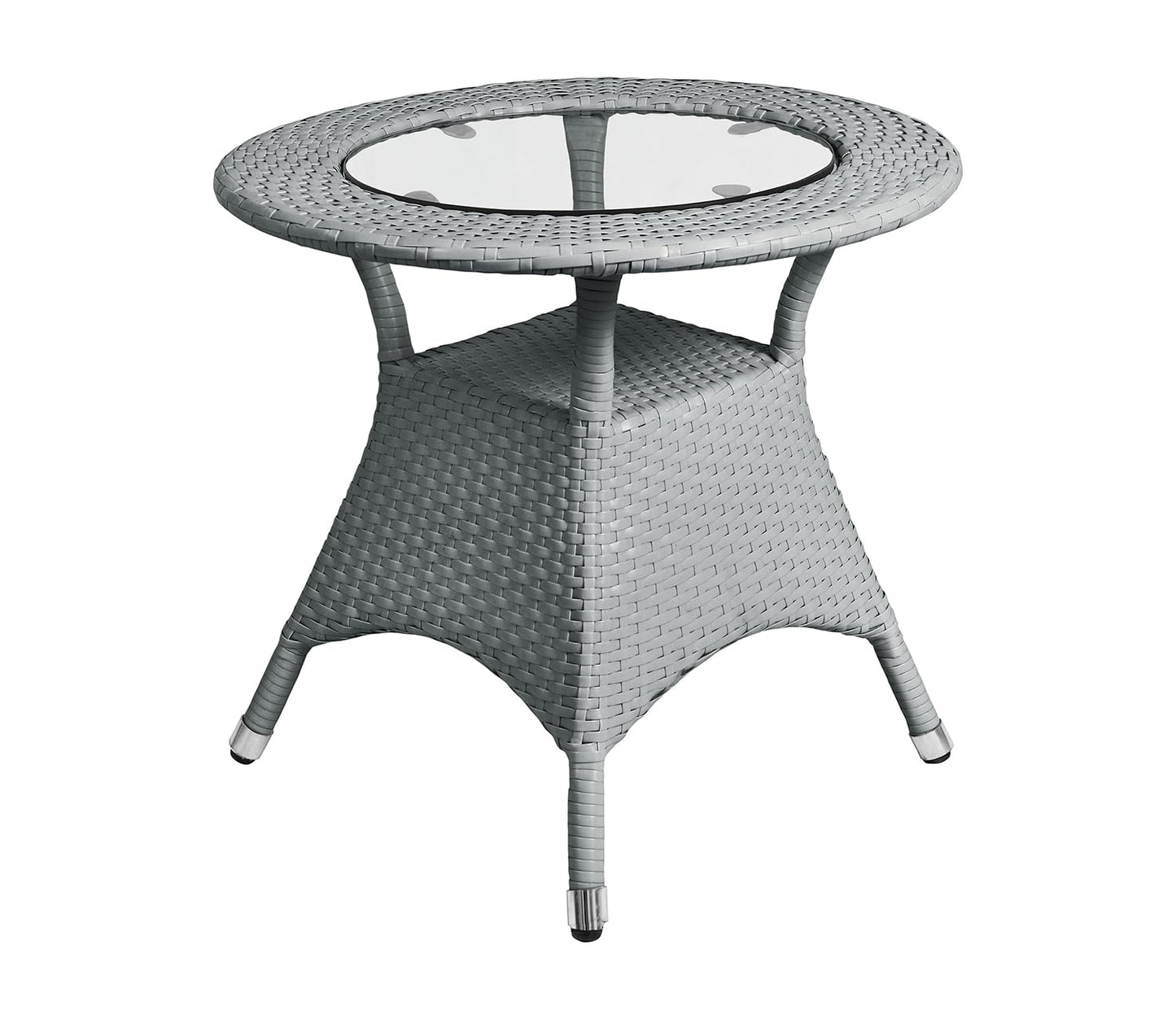 Arbe Outdoor Patio Set| Durable Garden Furniture-2 Chairs + 1 Table Grey