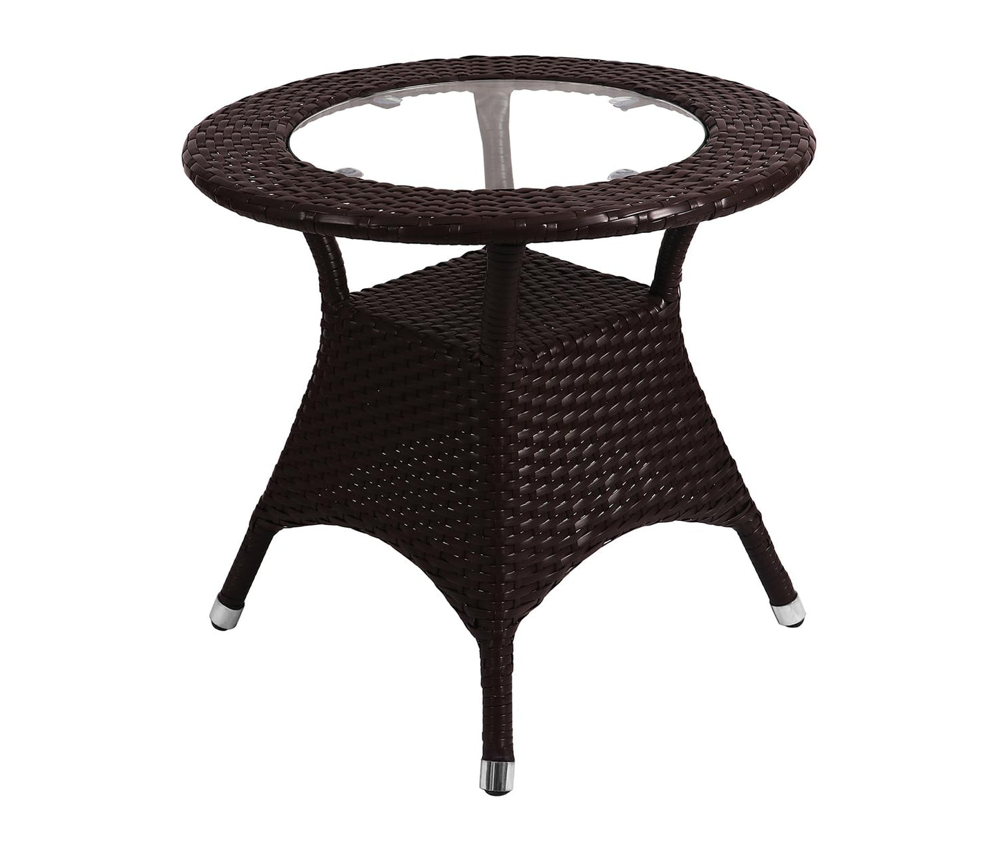Arjona Outdoor Patio Set| Durable Garden Furniture-2 Chairs + 1 Table Brown