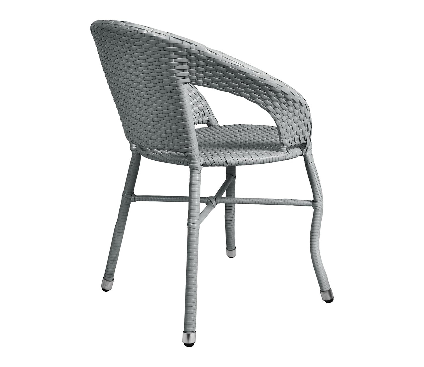 Arbe Outdoor Patio Set| Durable Garden Furniture-2 Chairs + 1 Table Grey