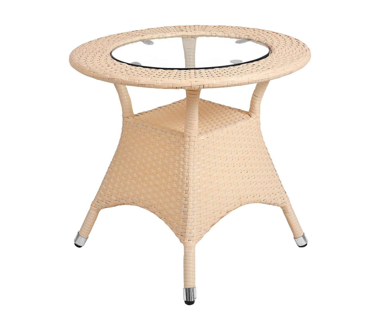 Jerez Outdoor Patio Set| Durable Garden Furniture-4 Chairs + 1 Table Cream