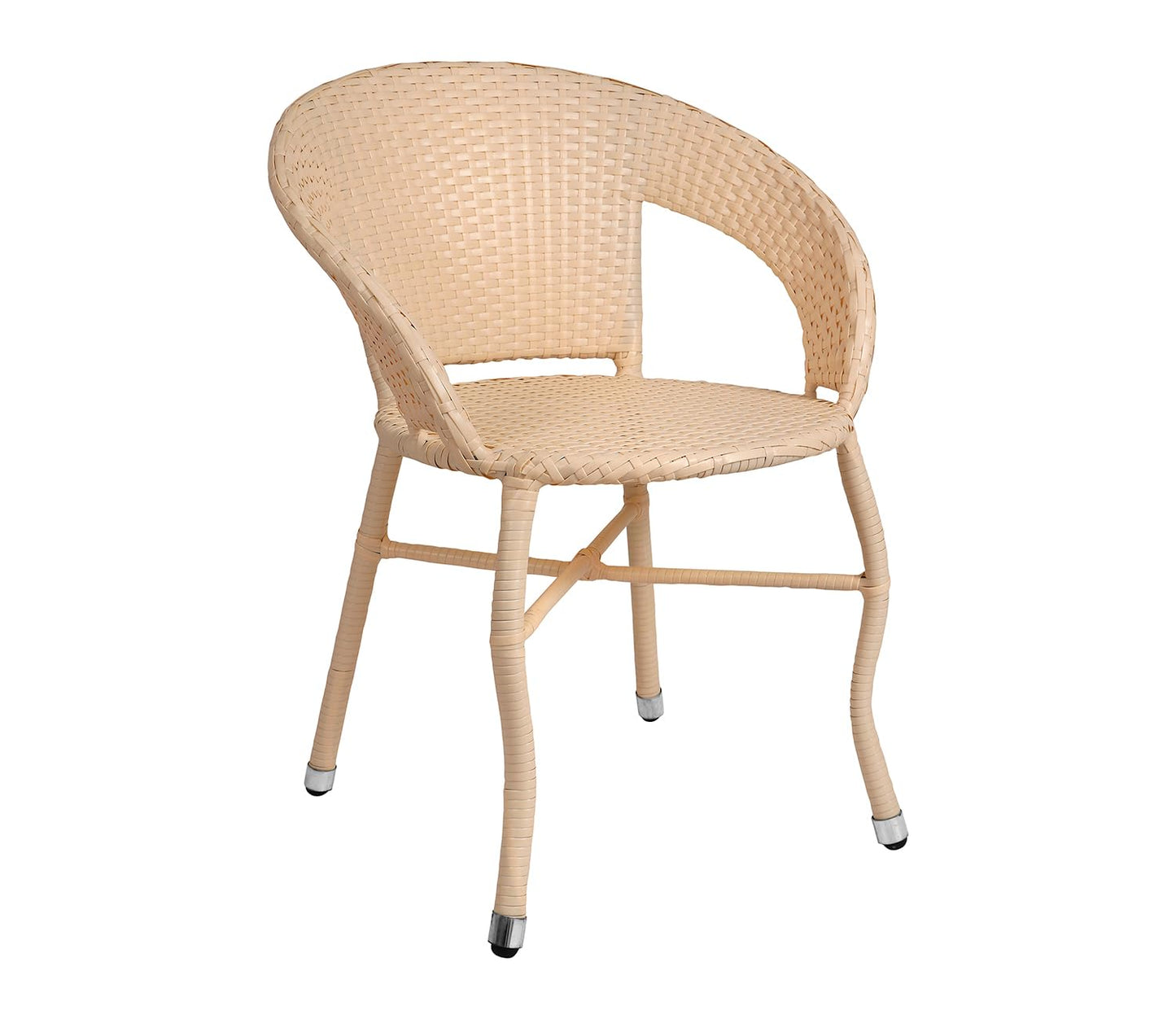 Diez Outdoor Patio Set| Durable Garden Furniture-2 Chairs + 1 Table Cream