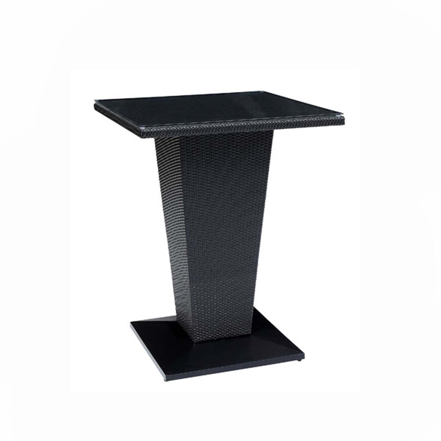 Mika Outdoor Bar Set| Durable Garden Furniture-2 Chairs + 1 Table Black