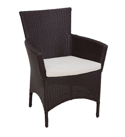 Veliz Outdoor Patio Set| Durable Garden Furniture-2 Chairs + 1 Table Dark Brown
