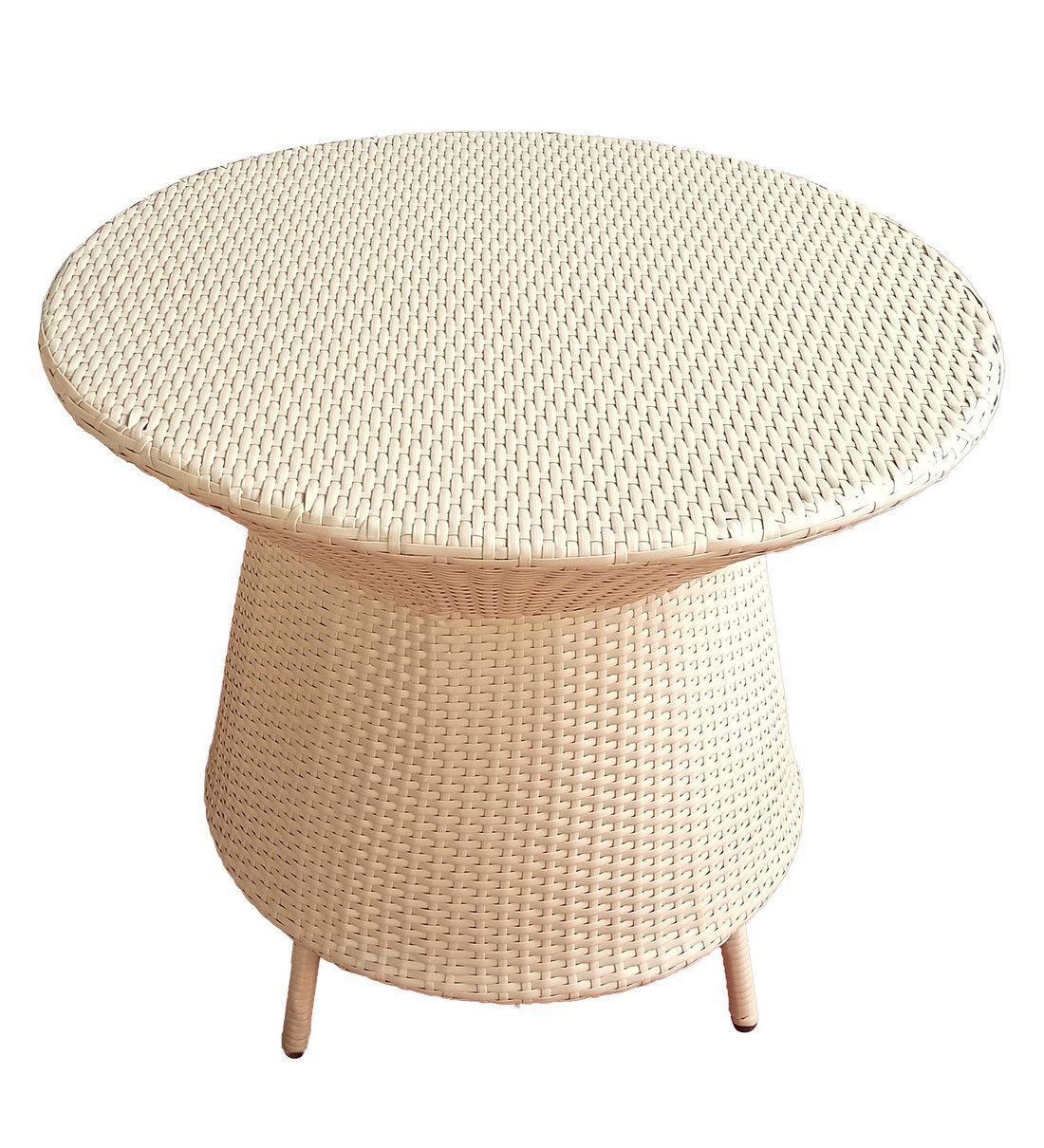 Eva Outdoor Patio Set| Durable Garden Furniture-4 Chairs + 1 Table Natural