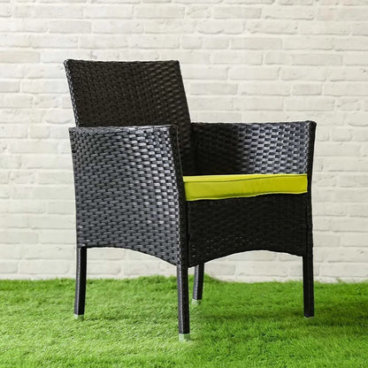 Martell Outdoor Garden Balcony 4 Seater Sofa Set -Black