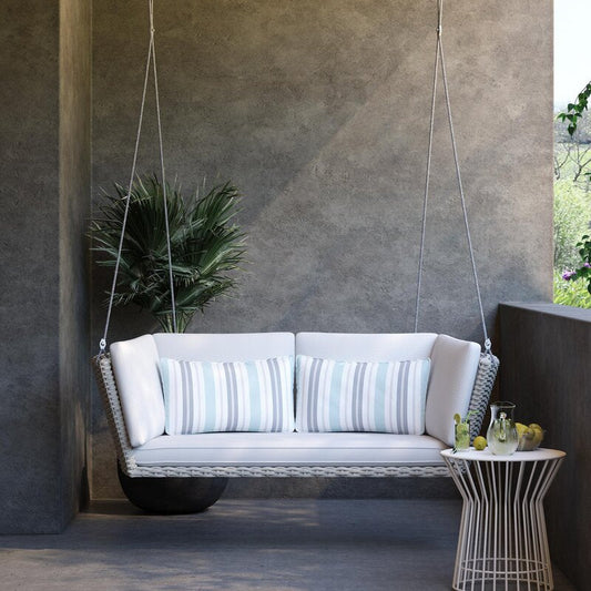 Géroux Double Seater Hanging Swing| Without Stand For Outdoor (Natural)
