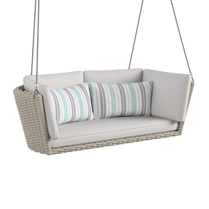 Géroux Double Seater Hanging Swing| Without Stand For Outdoor (Natural)
