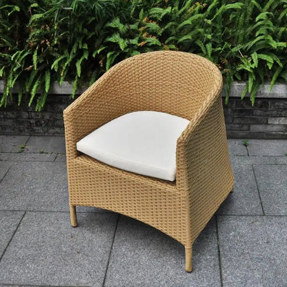 Calero Outdoor Patio Set| Durable Garden Furniture-4 Chairs + 1 Table Light Brown