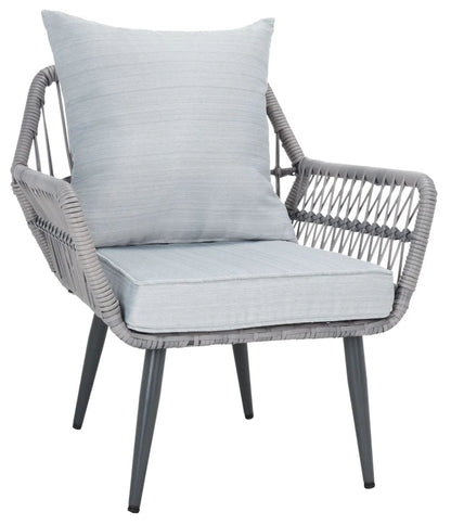 Kiefer Outdoor Garden Balcony 4 Seater Sofa Set- Grey