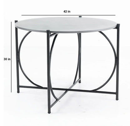 Canal Outdoor Patio Set| Durable Garden Furniture-4 Chairs + 1 Table Braided And Rope Black