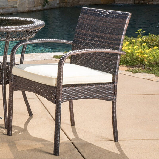 Capellan Outdoor Patio Set| Durable Garden Furniture-2 Chairs + 1 Table Brown