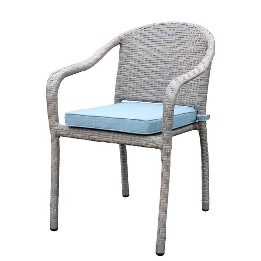 Valeriy Outdoor Patio Set| Durable Garden Furniture-2 Chairs + 1 Table Grey