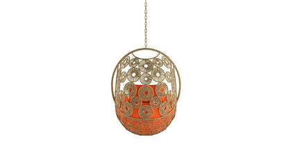Melvin Single Seater Hanging Swing| Without Stand For Outdoor (Honey)