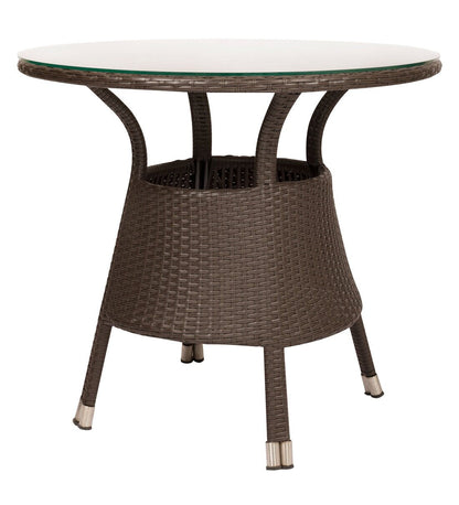 Javier Outdoor Patio Set| Durable Garden Furniture-2 Chairs + 1 Table Brown