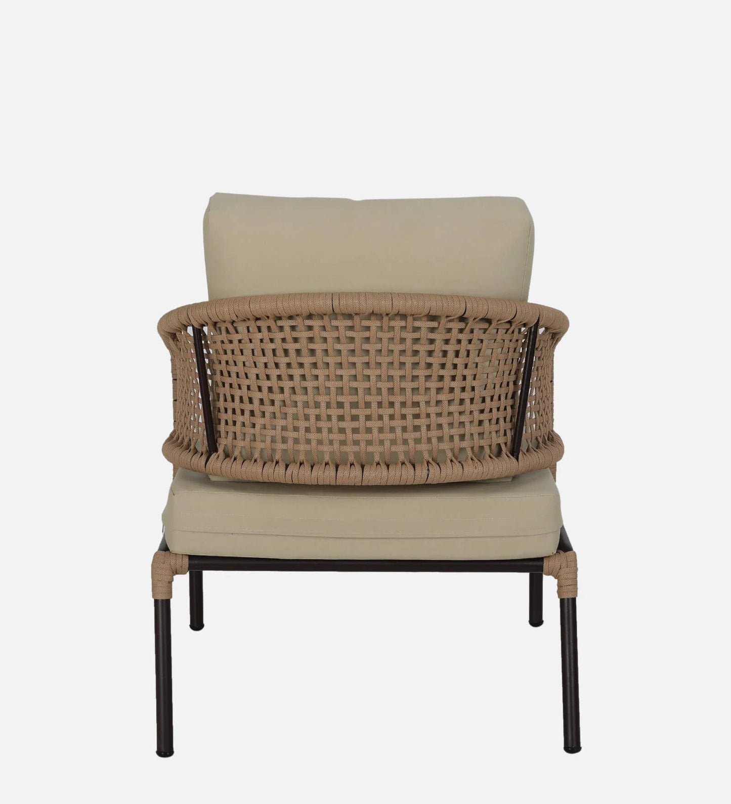 Merten Outdoor Garden Balcony 4 Seater Sofa Set Braided and Rope-Natural