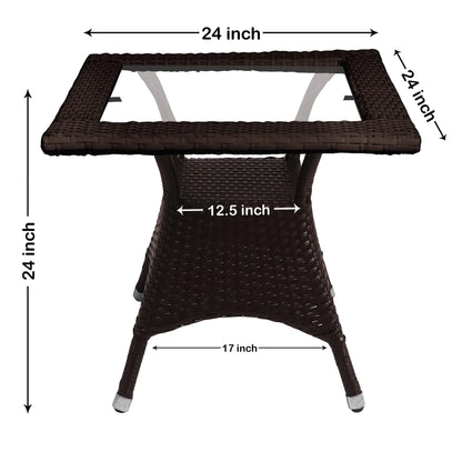 Frias Outdoor Patio Set| Durable Garden Furniture-4 Chairs + 1 Table