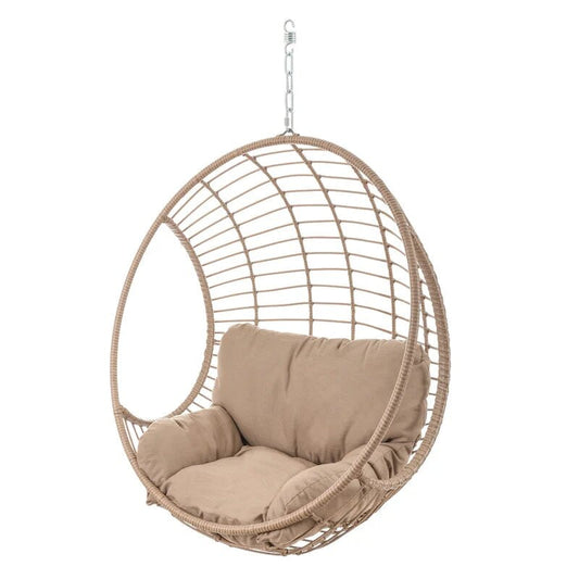 Kiefer Single Seater Hanging Swing| Without Stand For Outdoor (Beige)