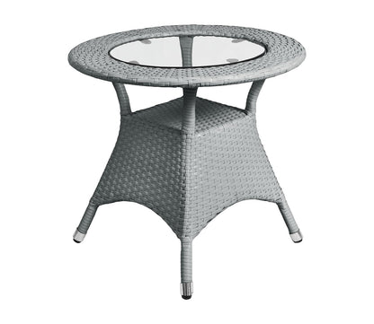 Arbe Outdoor Patio Set| Durable Garden Furniture-2 Chairs + 1 Table Grey