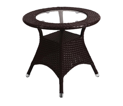 Arjona Outdoor Patio Set| Durable Garden Furniture-2 Chairs + 1 Table Brown