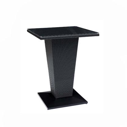 Mika Outdoor Bar Set| Durable Garden Furniture-2 Chairs + 1 Table Black